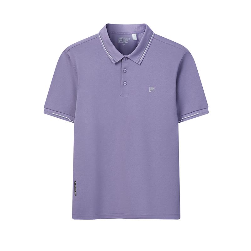 

FILA Contact Cool Simple Fashion Casual Polo Shirt Men tops Lavender F61M621199APU S