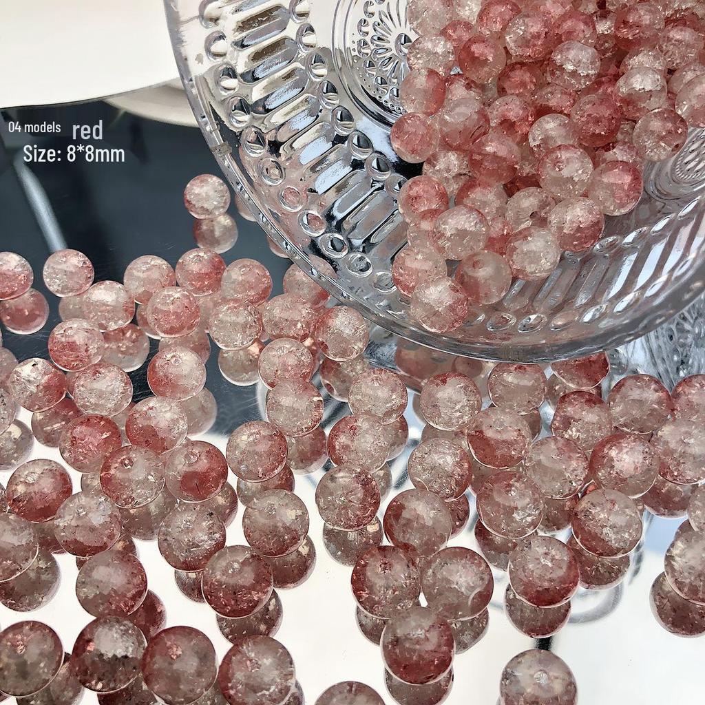 Purple Lampwork Glass Beads: Imitation Jade Fragments for DIY Jewelry Making