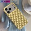 Creative Advanced Stereoscopic Hollow Out Pearl Round Bead Shock Proof Phone Cover Case For iPhone 17 16 15 14 13 Pro Max