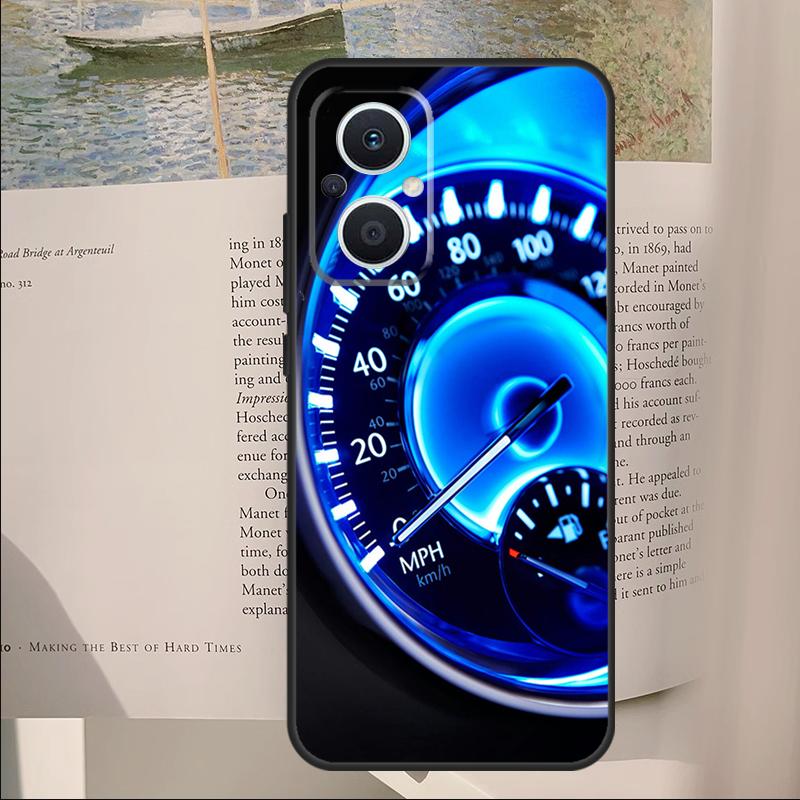 Cool Retro Speedometer Cover For OPPO Reno 14F 11F 12F 13F 10 11 12 13 14 Pro 7 8 Lite OPPO Find X6 X8 X9 Pro Case