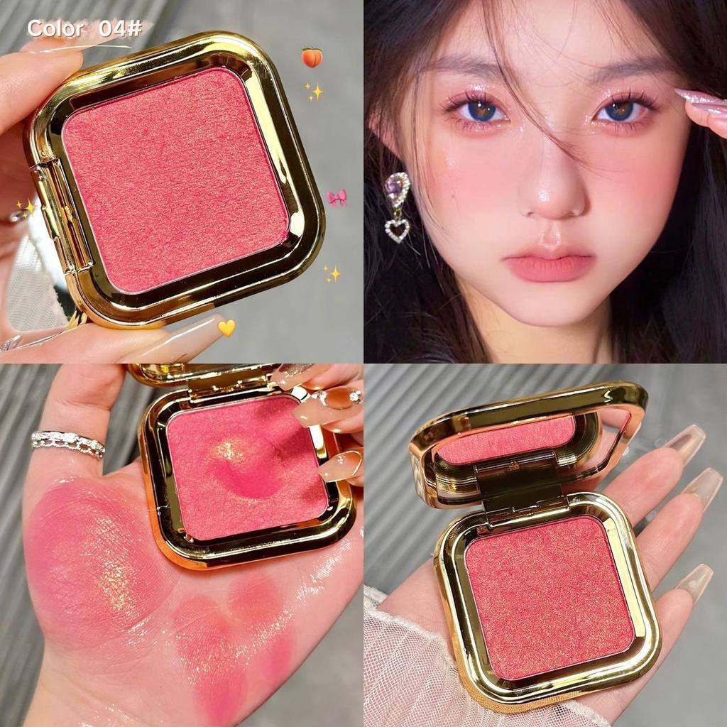Matte 3D Blush In Apricot Brown - Low Saturation Nude Makeup for Beginners and Influencers