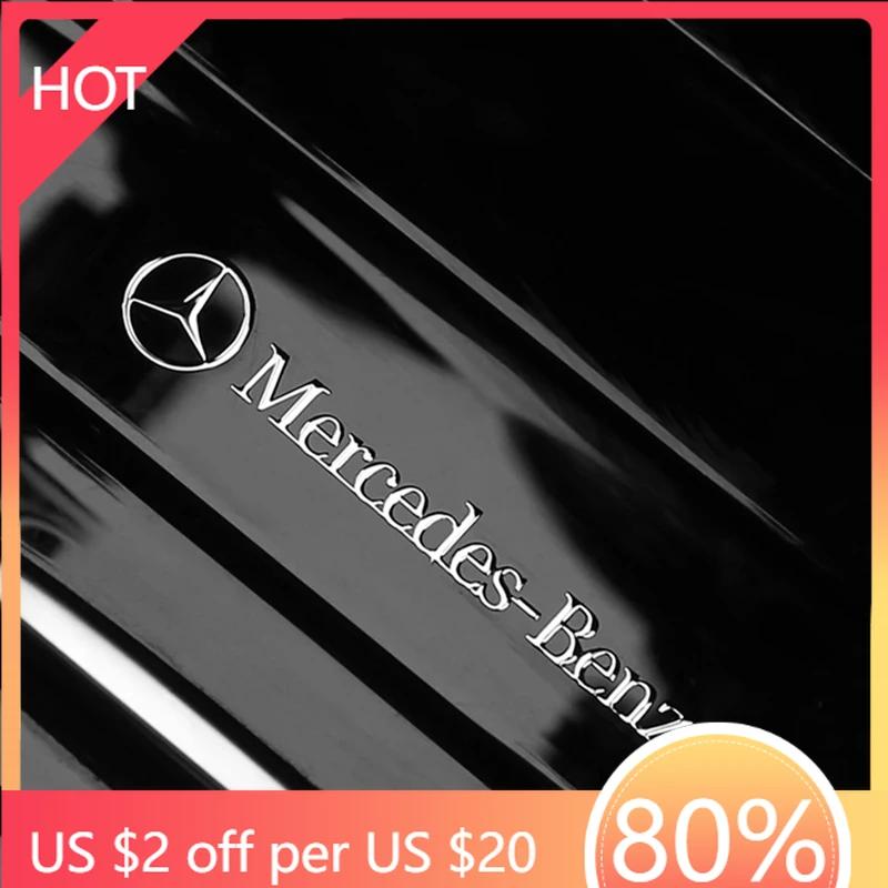 Car Sticker Car Metal Emblem Wiper Stickers Reflective Decor Decals For Mercedes benz A C E S Class CLA CLS W212 W213 W204 W205