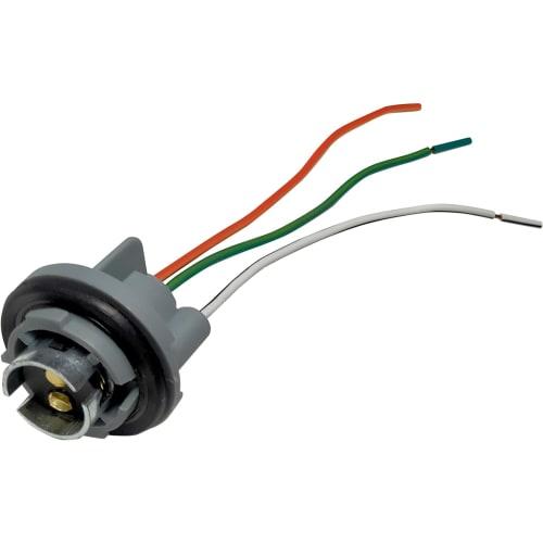 Kaito Denshi S25 Double Socket 1157 BAY15d 3-Terminal Wedge Waterproof Light Lamp Bulb LED Universal Repair/Extension Modification with 10cm Cable