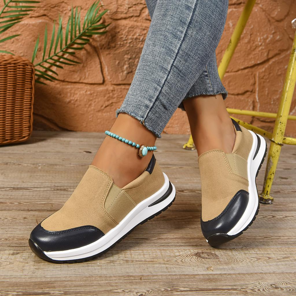 Fashion Woman Sneakers Solid Color Fashion Platform Vulcanize Sneakers Breathable Walking Running Lace Up Casual Wedge Mesh Sports Shoes