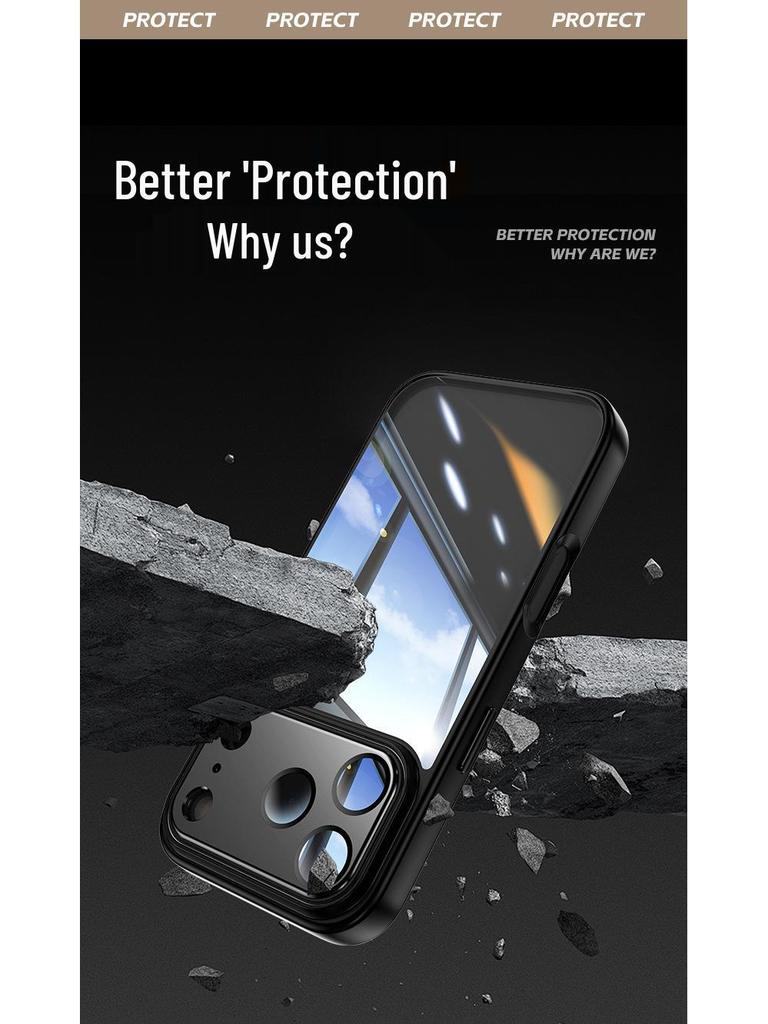 Apple 17 Pro Max iPhone Hülle: Hochbelastbare, Vollabdeckende Rüstung mit Airbag-Schutz