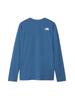 North Long Sleeve Enduro Mountain Size L [The Face] Long-Sleeve T-Shirt, Crew, Men's, Blue,
