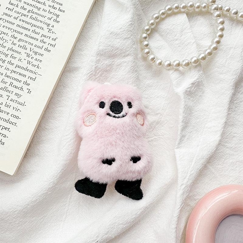 Plush Bear Mobile Phone Airbag Holder Cute Style Desktop Watching Drama Chasing Paste Type Retractable Portable Support