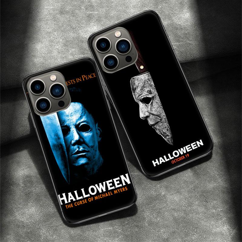 Halloween The Curse Of Michael Myers Horror Movie Phone Case For Apple Iphone 16 15 Plus Soft 13 12 Mini Cover 11 14 Pro Max Cap