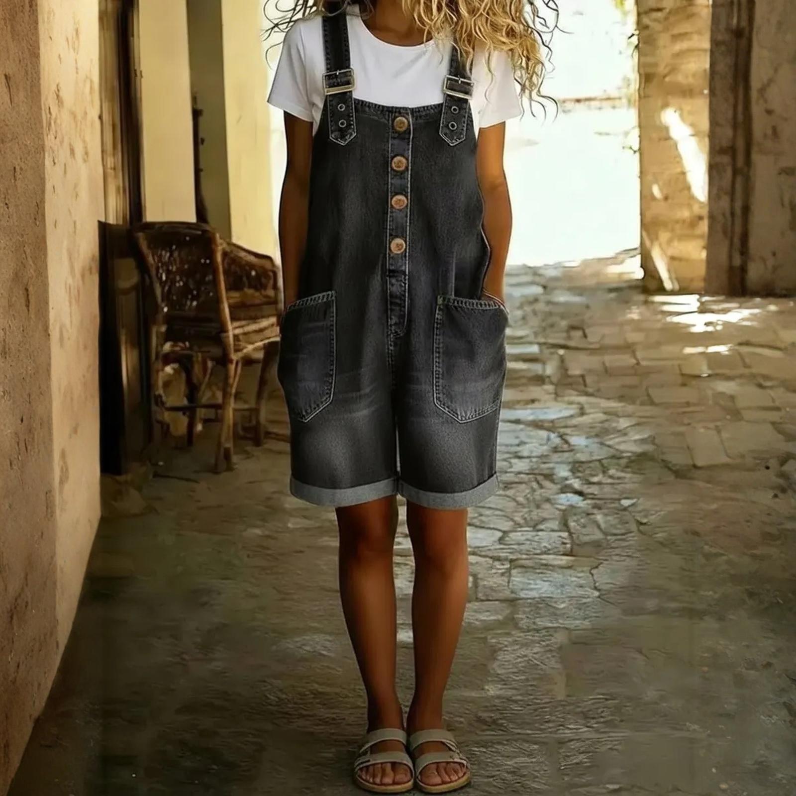 

Женские свободные, стройнящие джинсовые шорты с высокой талией, новые L чёрный