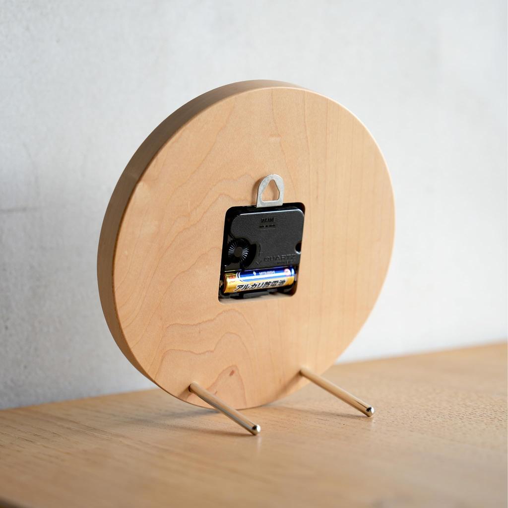 Hacoa Wall Clock Walnut Round-W H150-W