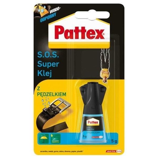 Colle instantanée - PATTEX - SOS Super Glue Standard 1g - cyanoacrylate - séchage rapide - applicateur précis