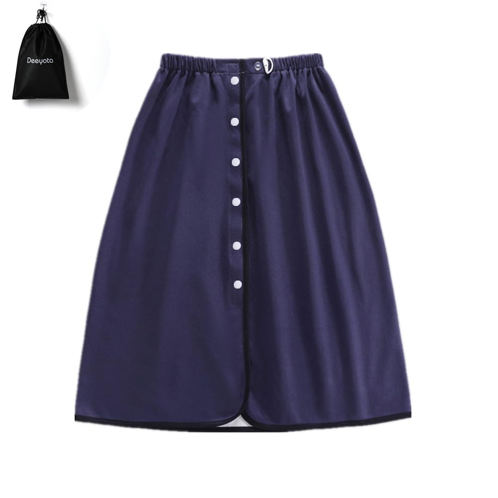 

DEEYOTA Водонепроницаемая юбка-накидка для кормления предотвращает попадание мочи, машинная стирка, водонепроницаемые подгузники при недержании, водонепроницаемая для менструации, водонепроницаемая, для дома, все для кормления синий