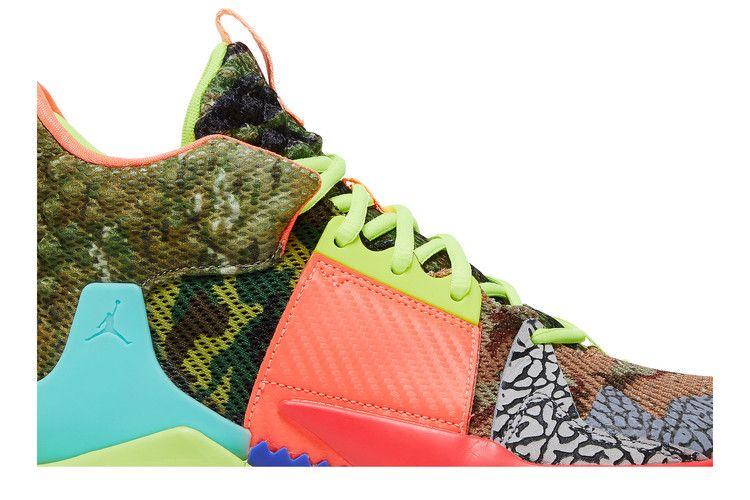 Men's Sneakers Jordan Zer0.2 SP Why Not? Camo Green/Volt/Infrared/Hyper Turquoise