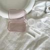 Ins Minimalist Transparent Contact Lens Box Women Travel Colored Contacts Companion Box Contact Lenses Case with Tweezers