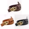 Fashion Leather Belt For Women With Smooth Buckle For Casual And Office Wear