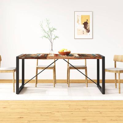 Vidaxl Solid Reclaimed Wood Dining Table, 180 Cm