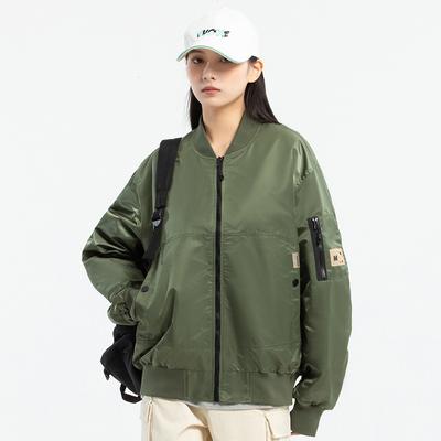 Spring and Autumn Thin American Large Baseball Coat Nylon High Tech Three Defense Couple Loose Vintage Flight Jacket
