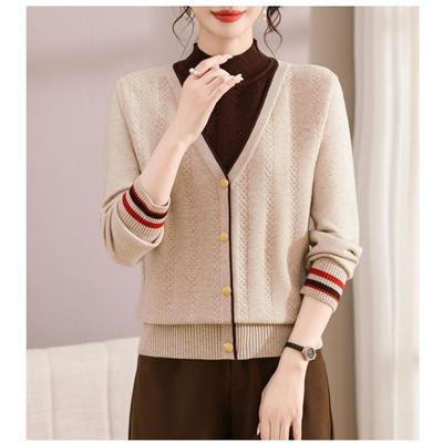 Half Turtle Neck Fake Two-piece Sweater Base Knit Loose Top