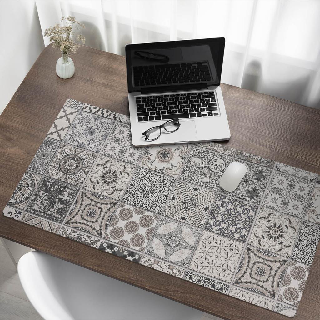 Protective Vinyl Mat For Companies And Offices Retro Style Tiles 120X60 Cm