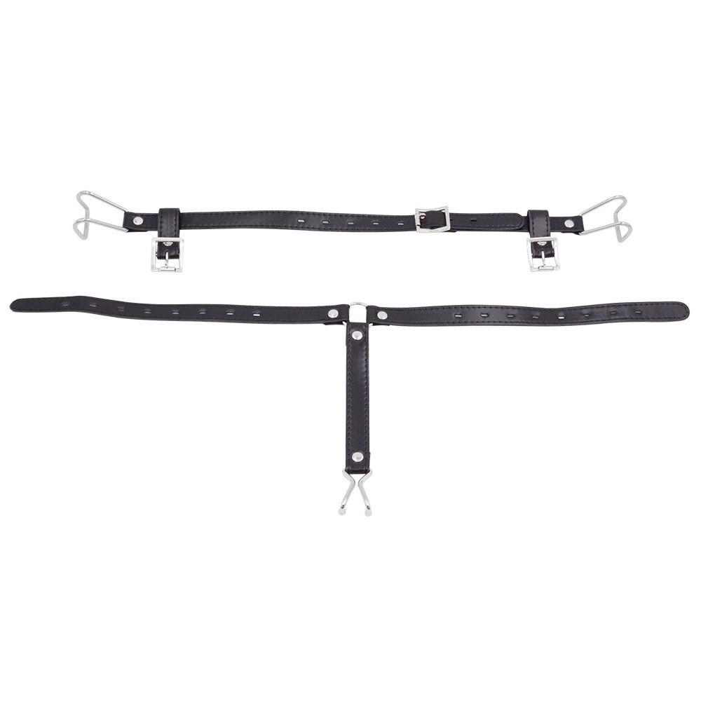 Boca de SM BDSM Tapón de Boca Separador Juego de Juguetes Sexuales para Mujeres Esclava Entrenador de Sexo Oral Anillo Metálico para Boca Arnés de Boca Abierta para Coqueteo
