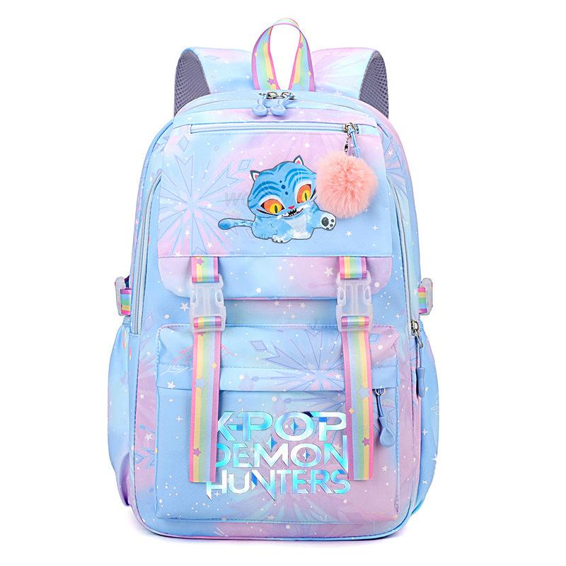 Printed student schoolbag cross-border college wind sweet small fresh rainbow backpack