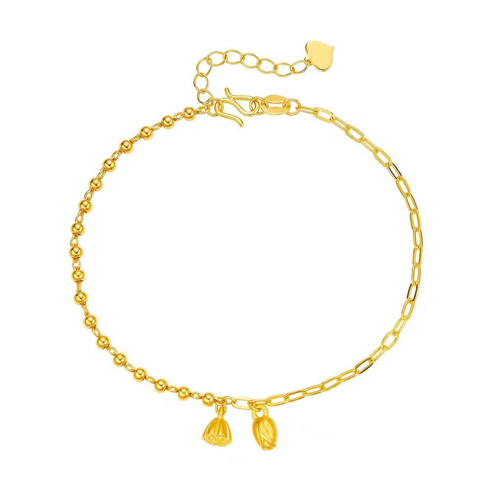 Lotus Pod Two Lives Joy Bracelet: Ancient-Inspired Women's Fashion Jewelry