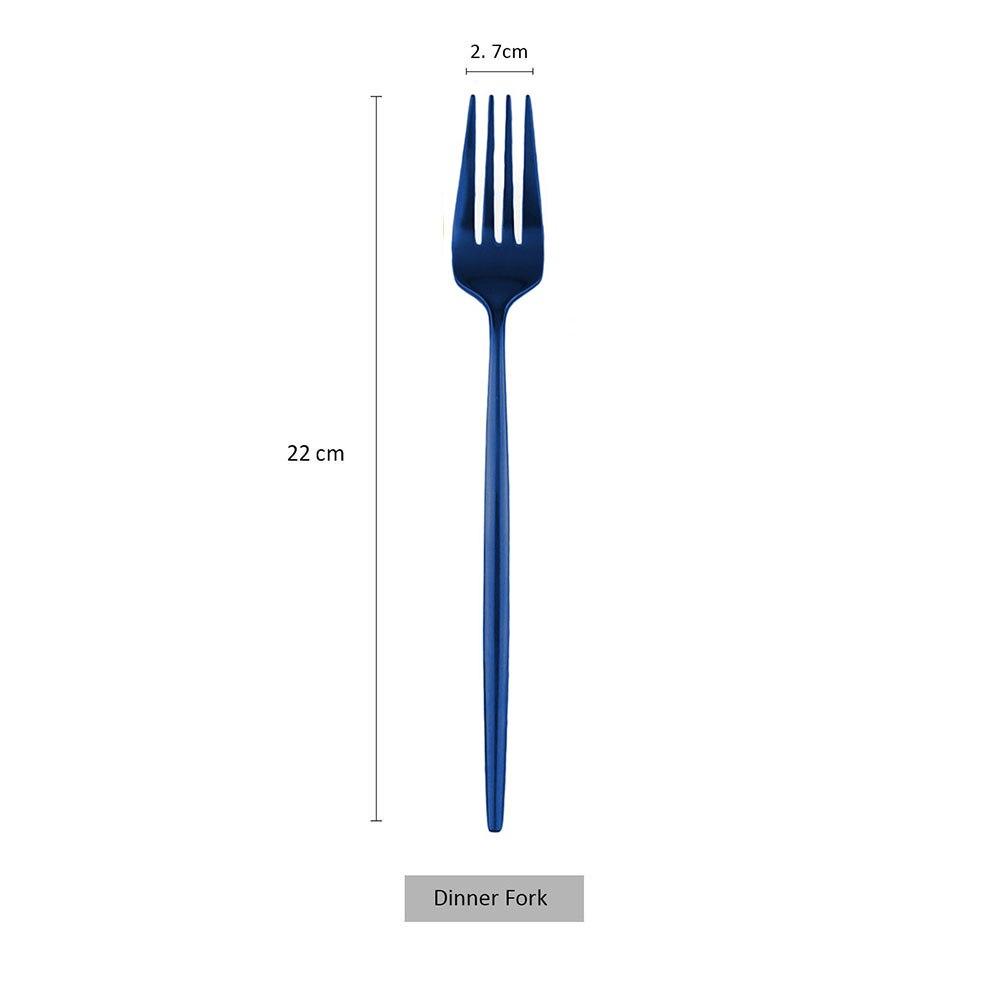 1Pc Dinner Fork Reusable Dinnerware Accessories Stainless Steel Dessert Fork Eco-friendly Kitchen Cutlery Silverware
