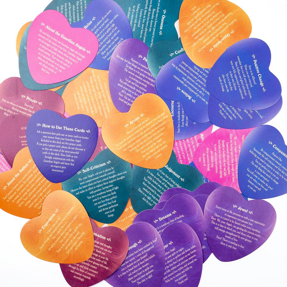 Gudian Andělské karty Srdíčkové anglické orákulum Láskyplné vzkazy od andělů