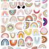 50 Waterproof Rainbow Graffiti Stickers for Suitcases, Notebooks, Scooters, and Phone Cases