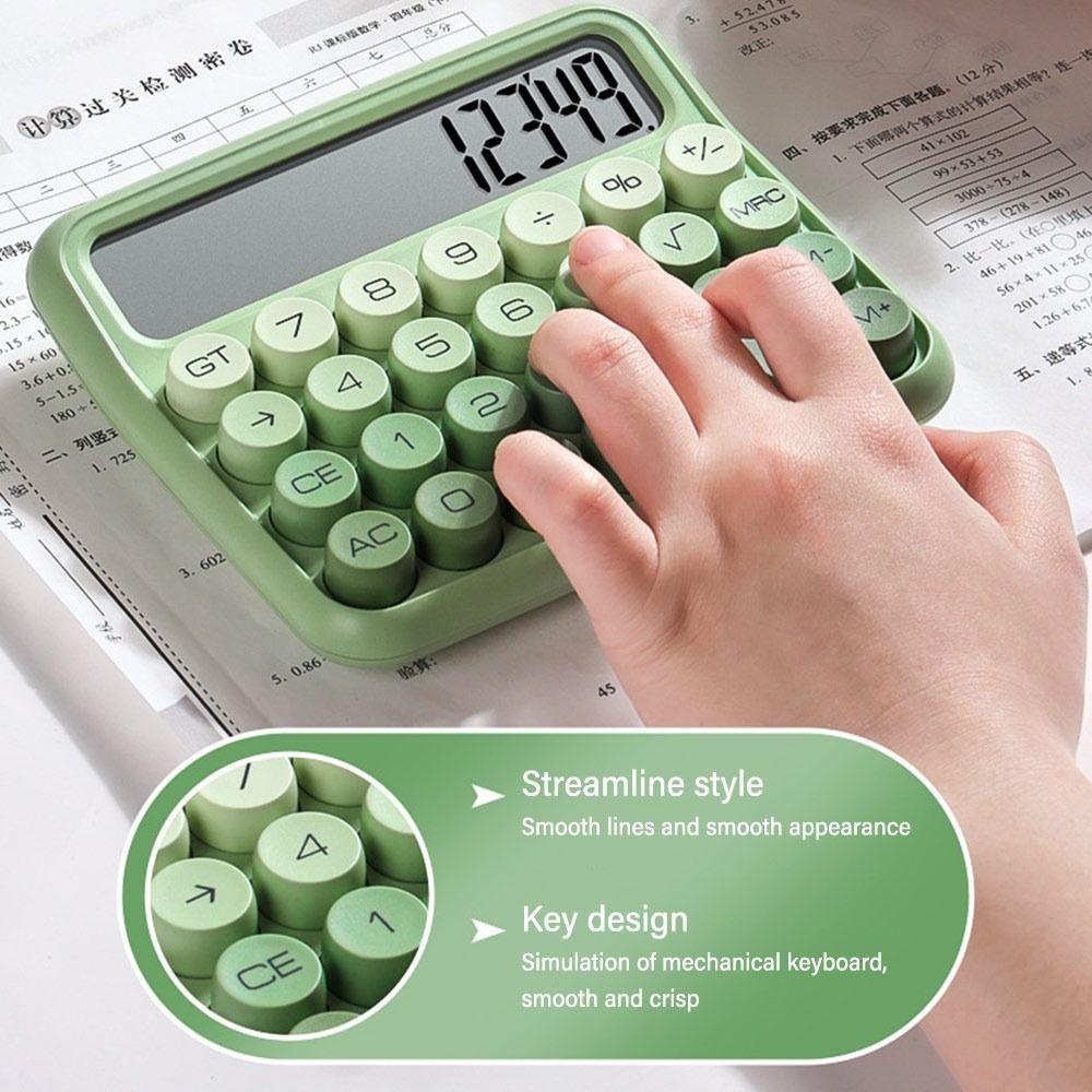 Silent Students Calculator Mechanical Keyboard Math Calculator For Home Office
