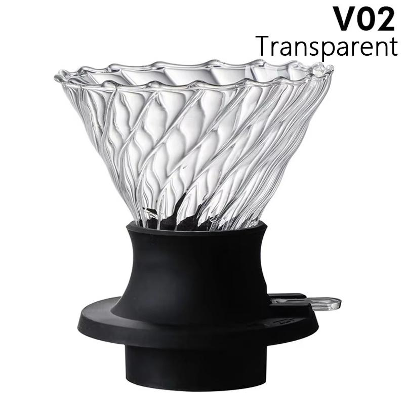 Immersion Coffee Dripper Glass Coffee Dripper Switch Hand Brewing Coffee Maker Filters for Home/Commercial Coffee Accessories