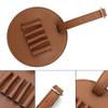 Round Leather Golf Tee Holder Keychain - Portable Outdoor Storage Sleeve