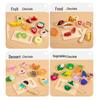 Chop Chop Fruit & Veggie Wooden Playset: Baby Kitchen & Educational Toy for Early Learning Simulated Cutting.