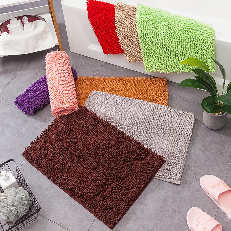 Chenille Non-slip Doormat: Water Absorbent Bathroom & Kitchen Mat
