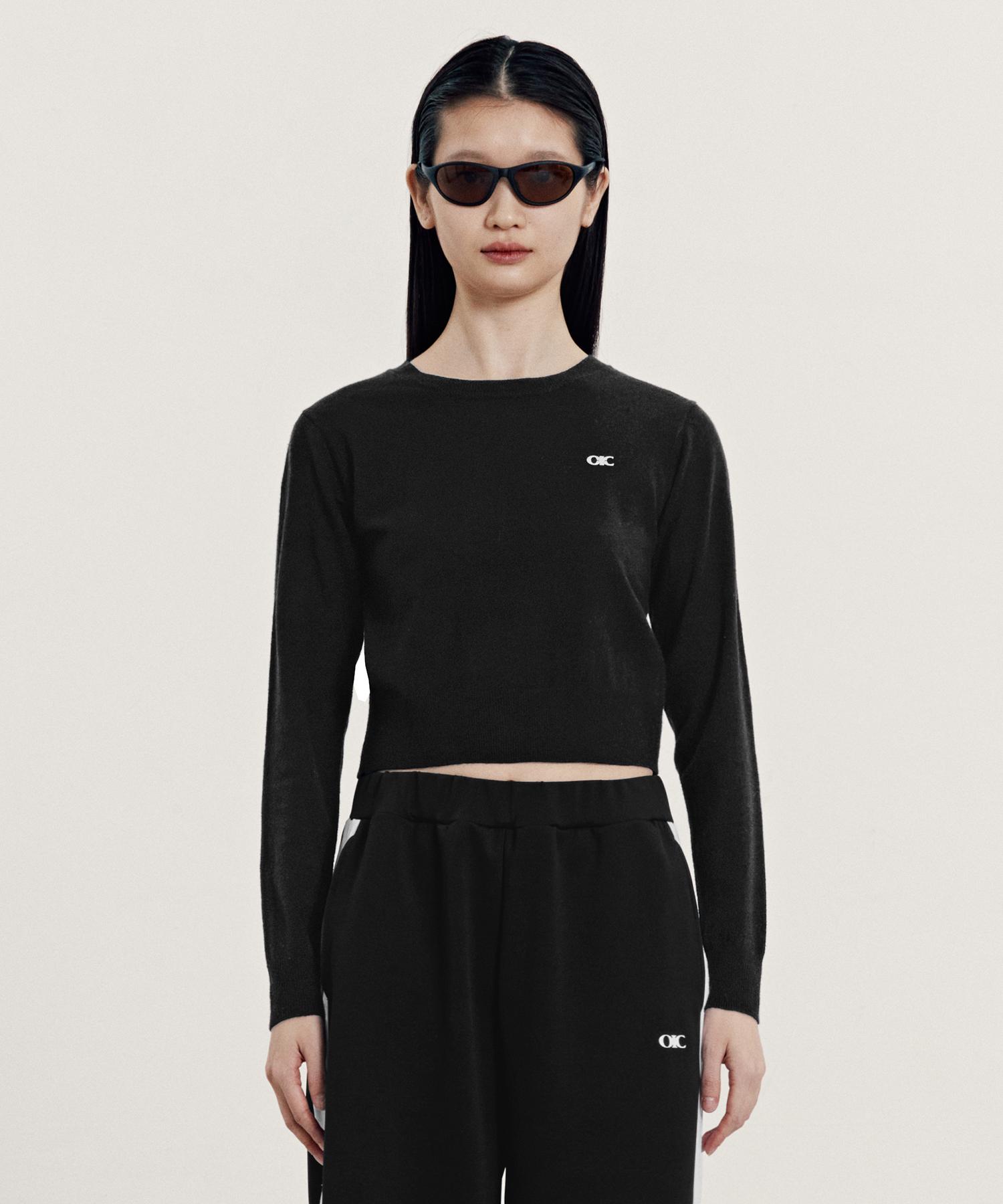 Oioi Collection Classic Soft Knit_Black M