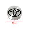 Toyota 56 MM Nakładka na środek piasty koła samochodowego Aluminiowe Metalowe Naklejki z Logo Do Rav4 Corolla Camry Aqua Yaris Cross Auris TRD Prius Chr GR