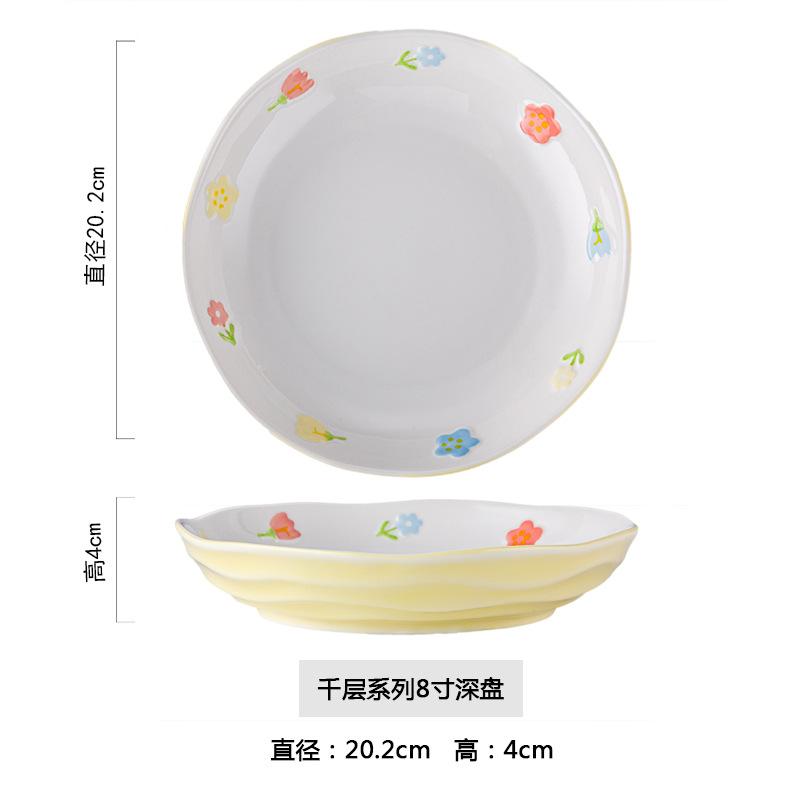 8 Inch Ceramic Soup Noodle Bowl Bucket Hat Ramen Bowl New Snail Noodle Bowl 7 Inch Soup Bowl Large Bowl Tableware