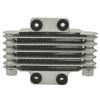 Black&Silver Universal 6 Rows Motorcycle Oil Cooler High Quality Engines Oil Radiator 190MM Motorcycle and Car Accessories