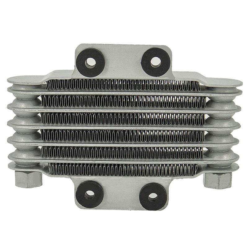 Black&Silver Universal 6 Rows Motorcycle Oil Cooler High Quality Engines Oil Radiator 190MM Motorcycle and Car Accessories