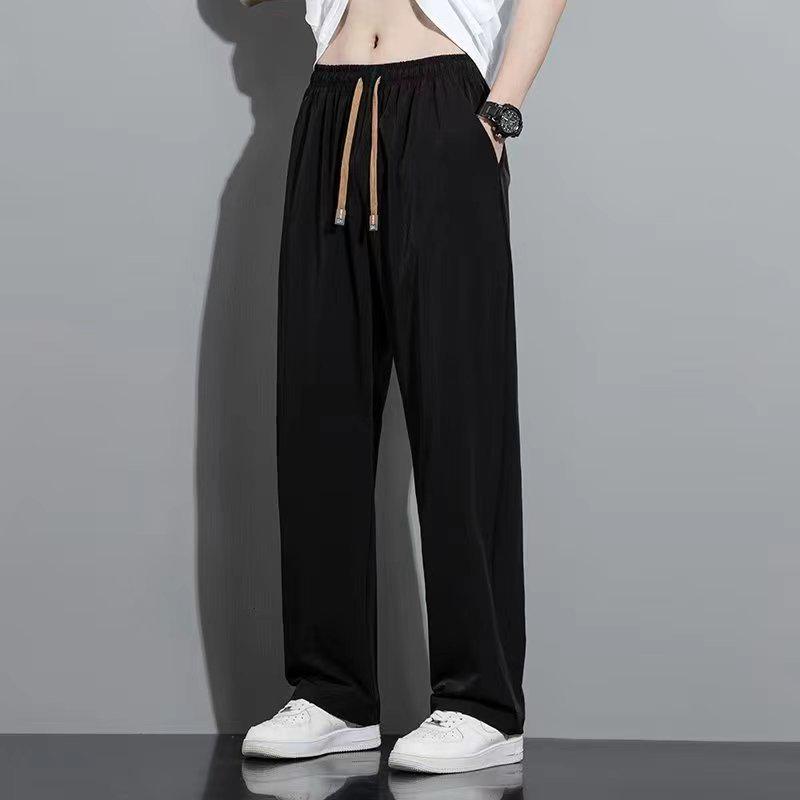 Herren Cargo-Hose im japanischen Stil: Lockere Passform, Gerades Bein, Weites Bein für Frühling & Herbst