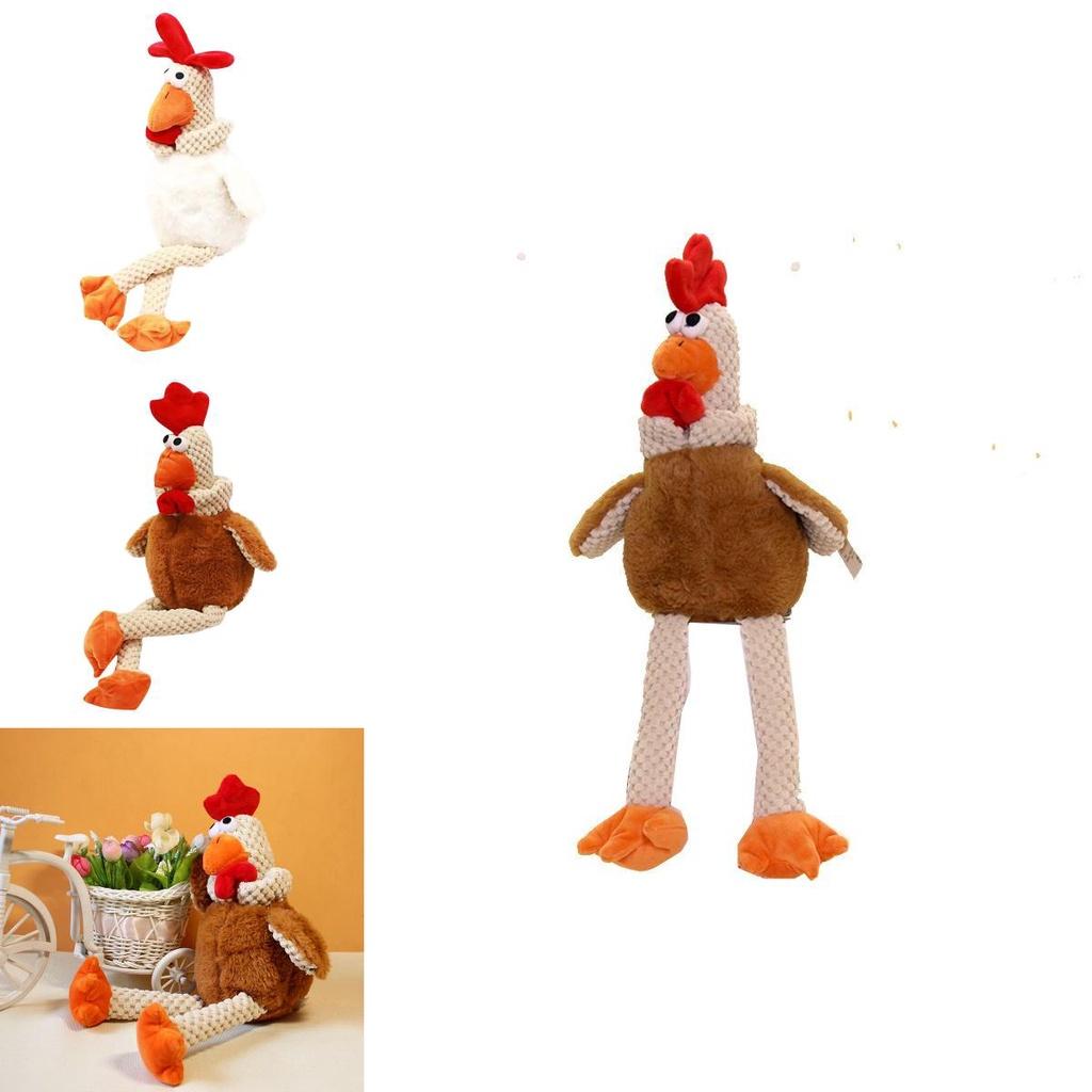 Cuddly Chicken Run Plush Toy Soft Cartoon Animals Pets Chewing Doll