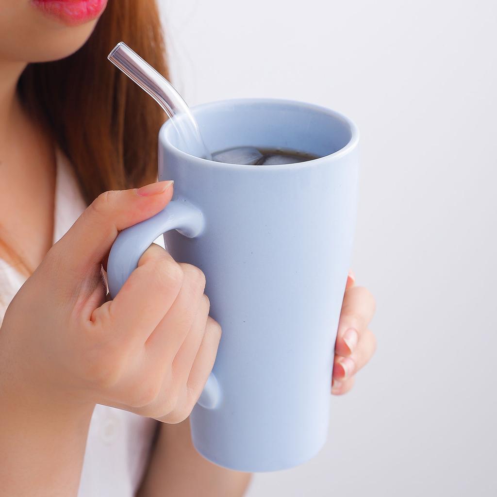 Nordisk stil Ensfarget krus Stor kapasitet Husholdningsvannkopp Keramisk vannkopp Kaffekopp Melkekopp Frokostkopp