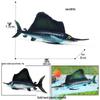 Children's Hard-boned Ancient Marine Animal Toy Swordfish Model for Science Education and Teaching Aids