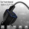 48W QC3.0 Dual USB & Type-C PD Car Charger with 5V/7A One-to-Three Cigarette Lighter Adapter