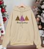 Merry Christmas Leopard Tree Printing Men Hoodie Fleece Soft Hoody Casual Multicolor Pullover Male Comfortable Loose Streetwear