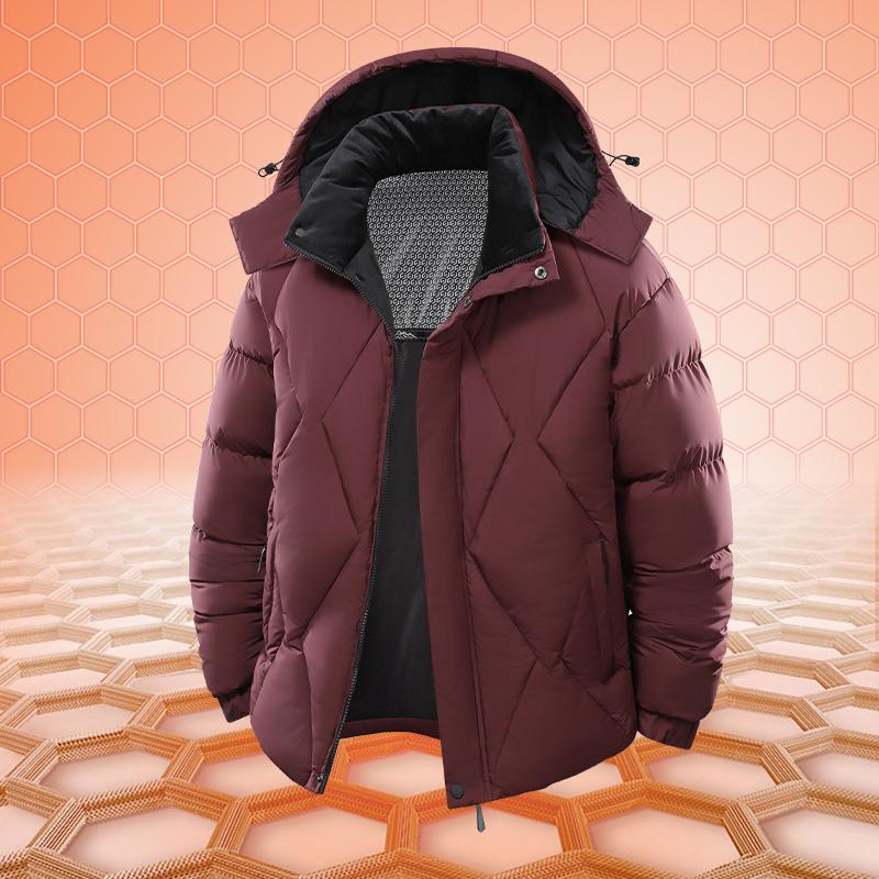 Hooded Workwear Jacket for Men, Autumn and Winter with Cotton and Thick Cotton Clothing