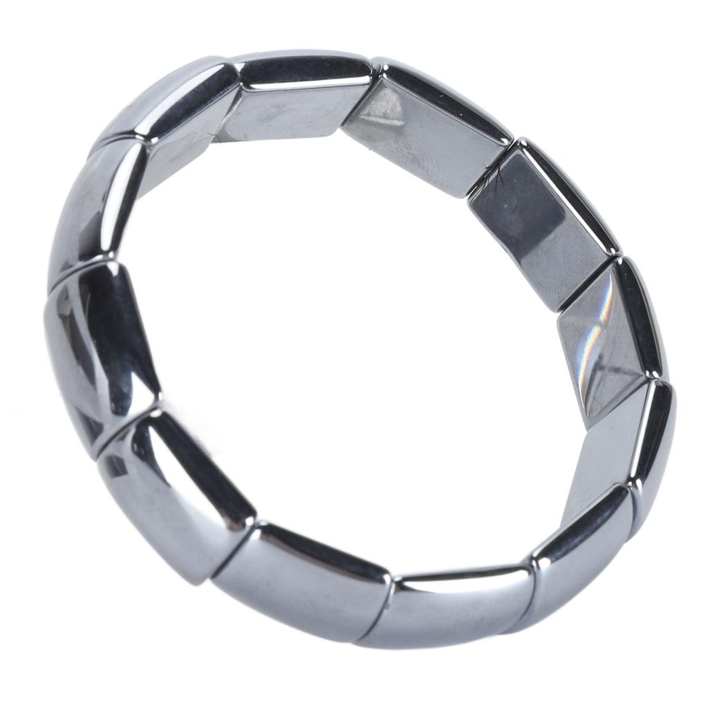 Terahertz Rectangle Bead Bracelet Elastic Fashion Stress Relax Unisex Thz Energy Stone Wristband