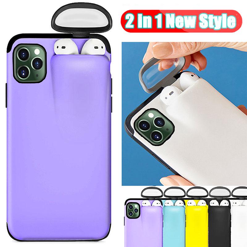 Airpods Headphone Storage Box Phone Cases For IPhone 11 Pro Max Shockproof Hard Shell For IPhone SE 2020 XR XS Max X 8 7 6S Plus Heavy Duty Cell Phone Airpods Headphone Storage Box Phone Cases For IPhone 11 Pro Max Shockproof Hard Shell For IPhone SE 2020 XR XS Max X 8 7 6S Plus Heavy Duty Cell Phone