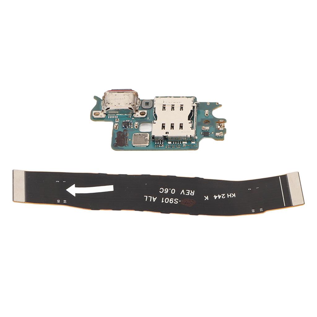 Charging Port Dock Connector PCB USB C Dock Connector Flex Cable Repair Part for Samsung S22 SM S901