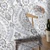 Texture Leaf Circle Gradient Tulle Window Curtains for Bedroom Luxury Home Decor Drapes In Living Room Chiffon Panels